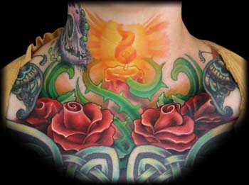 Looking for unique  Tattoos? Roses with candle
